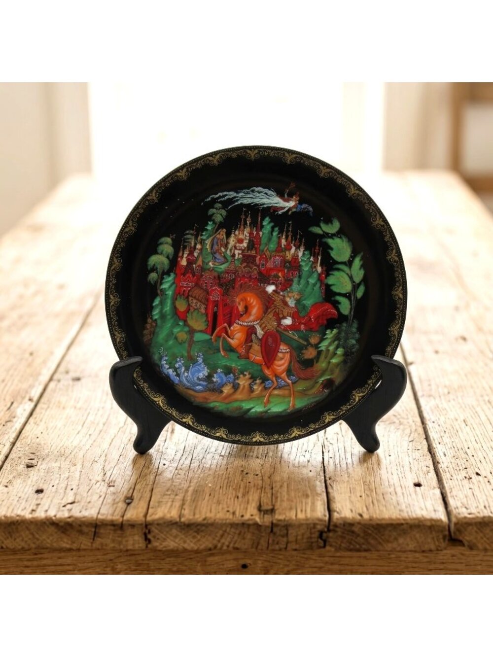 Bradex Ruslan and Ludmila Porcelain Collector Plate Gleb Lyubimov 1988 USSR